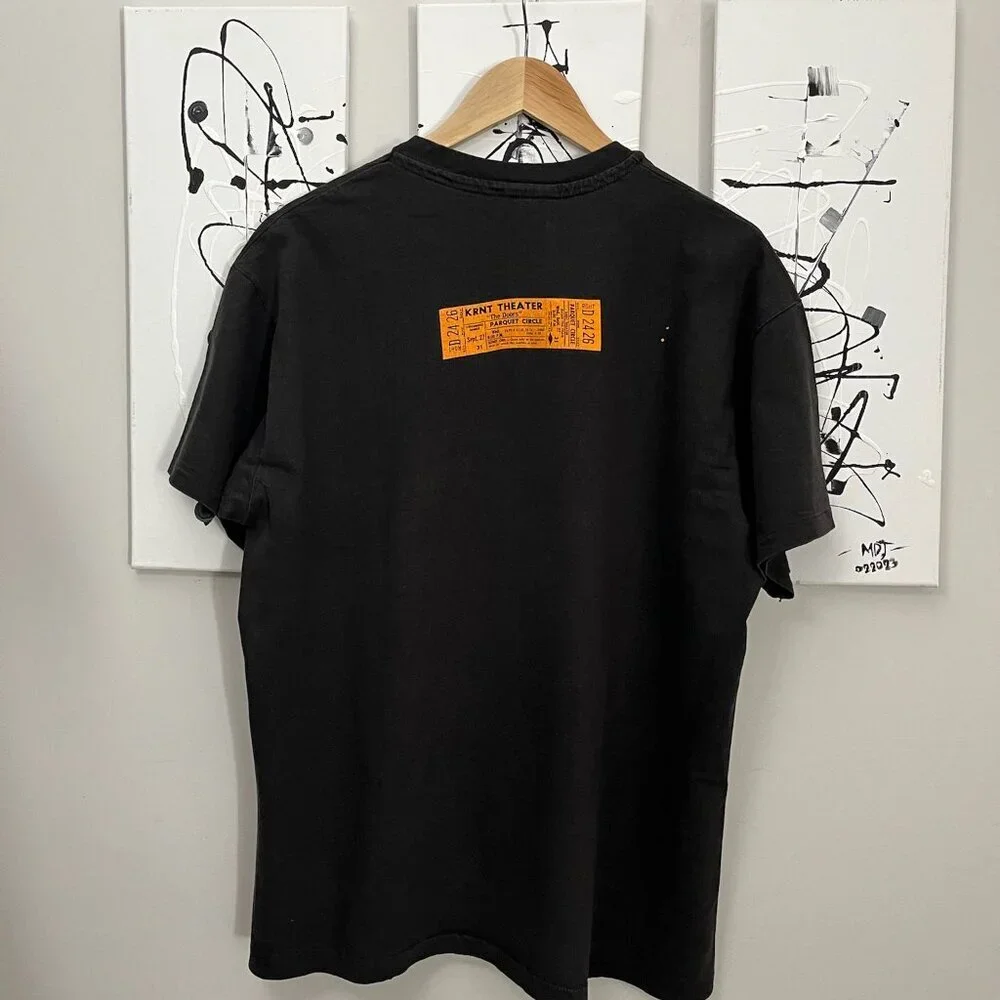 Hanes Cut Tag Vintage 1994 The Doors Black T-shirt KRNT Theater Jim Morrison - Picture 2 of 7